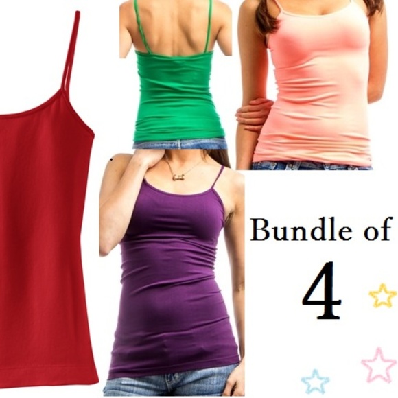 4 Sleeveless Tops - Picture 1 of 4